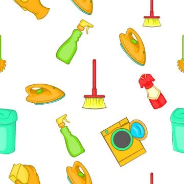 Cleansing pattern, cartoon style Illustrazione stock