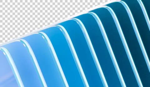 Clear 3d render of abstract iridescent glass background made with 3d software イラスト素材