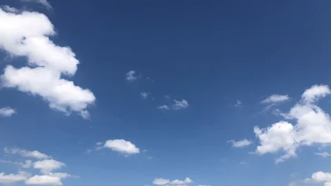 CLEAR 4K high beautiful cloud space weather Stock Footage 112512927