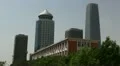 Clear Air Day Chinese City Beijing China Center CBD Corporate Office Skyscrapers HD Footage