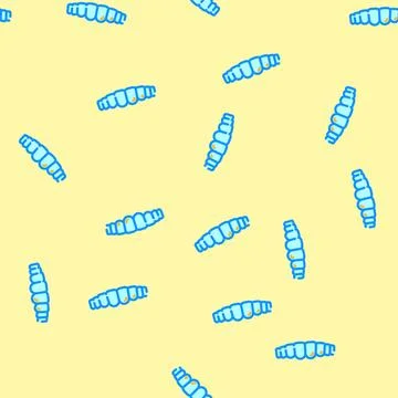 Clear aligners orthodontist vector seamless pattern Stock Illustration
