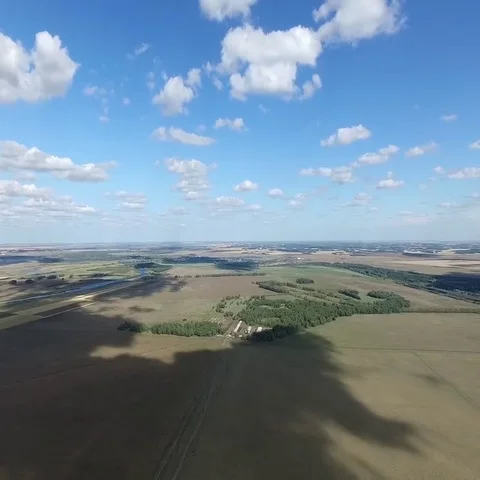 Clear and cloudy landscape Stock Footage 69513184