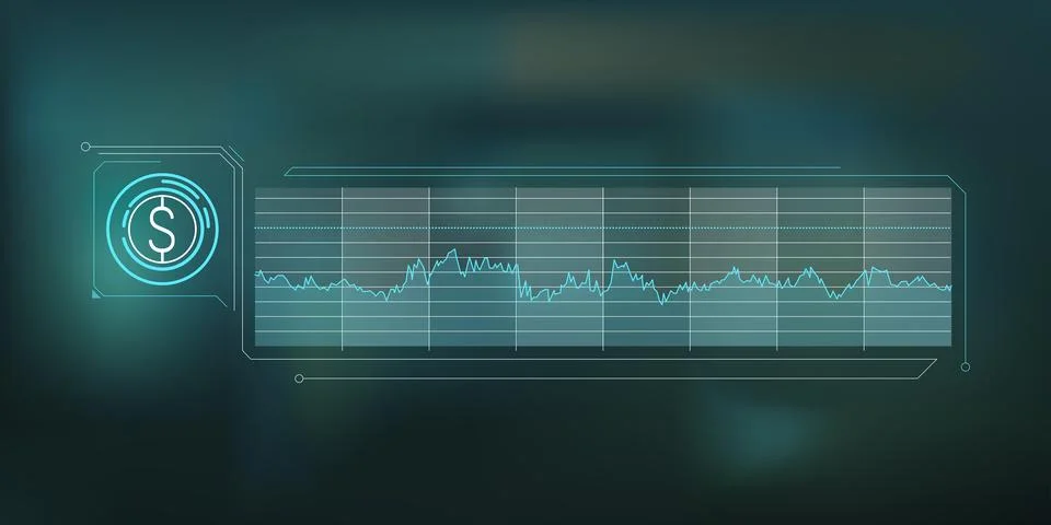 Clear and concise infographics about stable dollar price. Stock Illustration