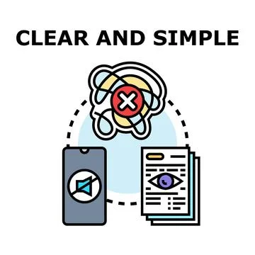 Clear and simple problem solving concept Stock Illustration