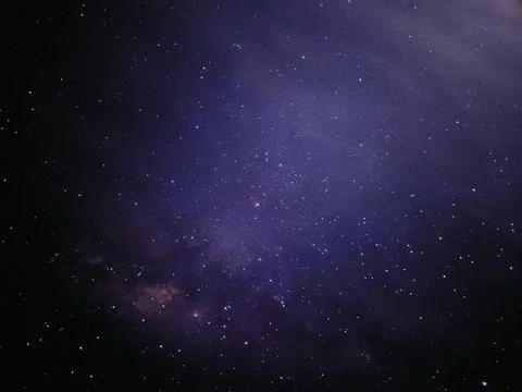 Clear and starry sky, several constellations Stock Photos