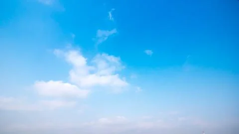 Clear and sunset sky  with cloud in summer Stock Photos