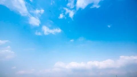 Clear and sunset sky  with cloud in summer Stock Photos