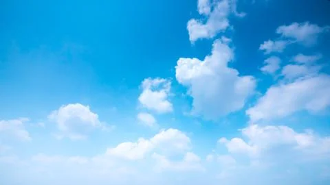 Clear and sunset sky  with cloud in summer Stock Photos