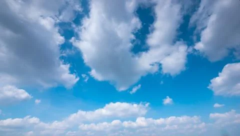 Clear and sunset sky  with cloud in summer Stock Photos