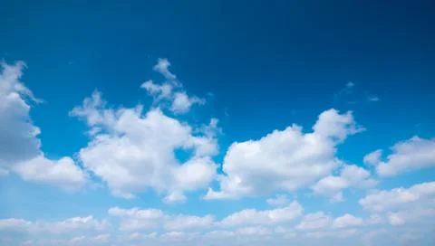 Clear and sunset sky  with cloud in summer Stock Photos