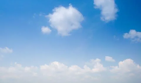 Clear and sunset sky  with cloud in summer Stock Photos