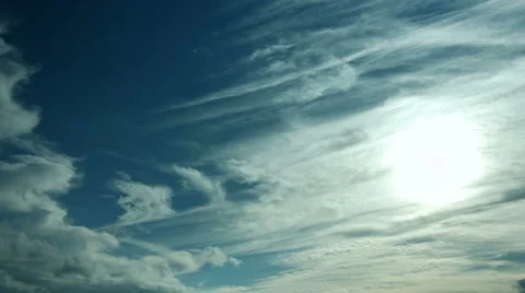 Clear autumn sky Stock Footage 68445279