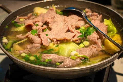 Clear Beef Soup Stock Photos