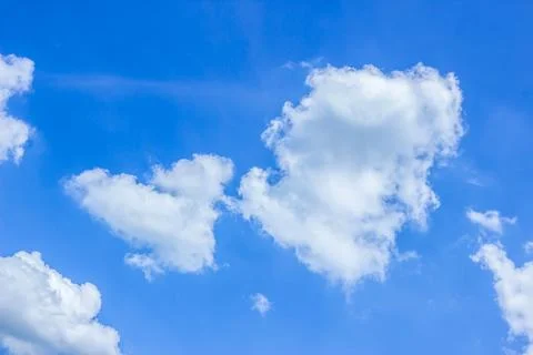 Clear blue sky and clouds Stock Photos