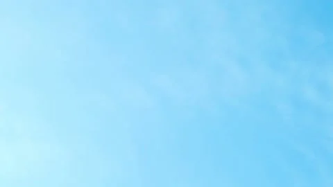 Clear Blue Sky and Light Cirrus White Clouds Timelapse. Pure Sunny Blue Firmamen Stock Footage 231107138