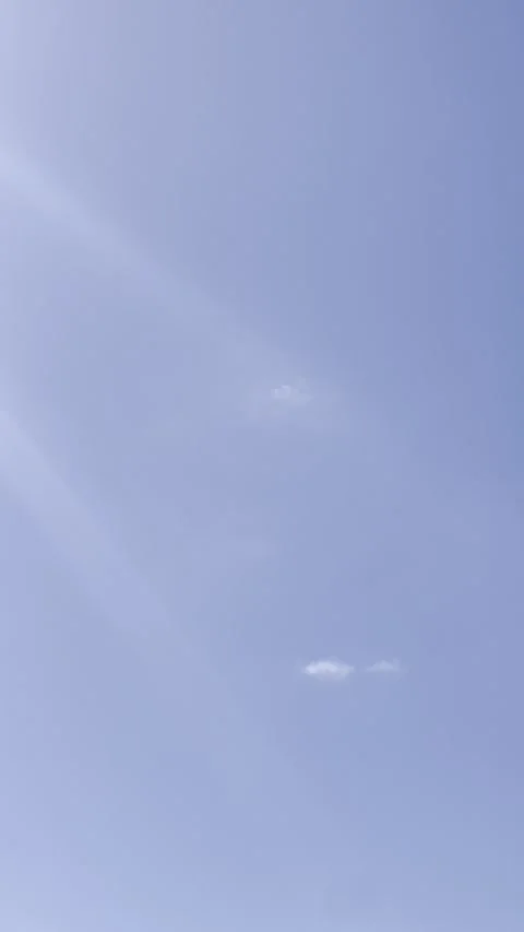 Clear Blue Sky Background With Soft Clouds For Nature And Travel Video Length Stock Footage 334871823