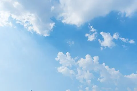 Clear blue sky background,clouds with background. Stock Photos