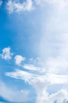 Clear blue sky background,clouds with background. Stock Photos