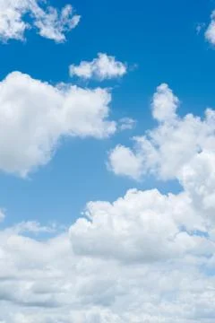 Clear blue sky background,clouds with background. Stock Photos