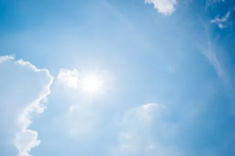 Clear blue sky background,clouds with background. Stock-Fotos