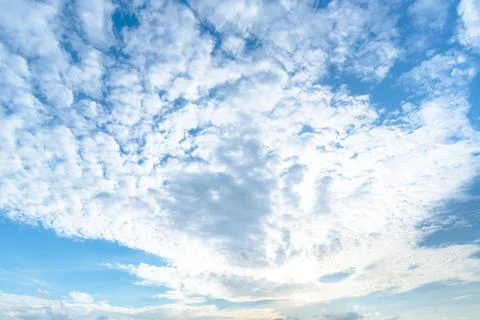 Clear blue sky background,clouds with background. Stock Photos