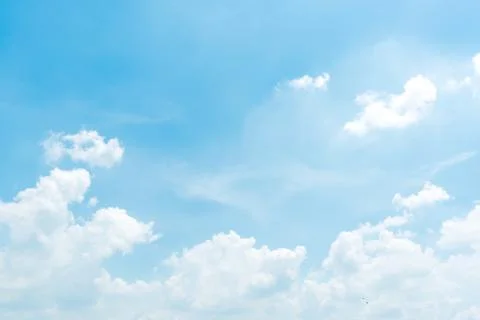 Clear blue sky background,clouds with background. Stock Photos