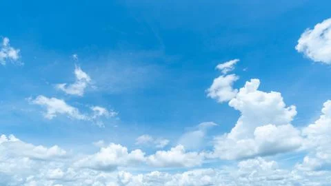 Clear blue sky background,clouds with background. Stock Photos