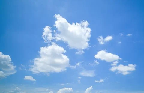 Clear blue sky background,clouds with background. Stock Photos
