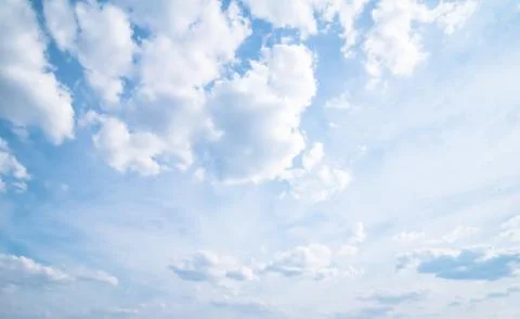 Clear blue sky background,clouds with background. Stockfoto's