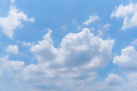 Clear blue sky background,clouds with background. Stock Photos