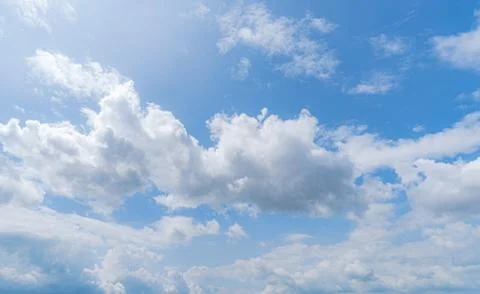 Clear blue sky background,clouds with background. Stockfoto's