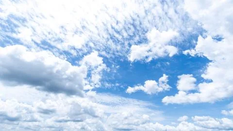 Clear blue sky background,clouds with background. Stock Photos