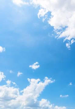 Clear blue sky background,clouds with background. Stock Photos