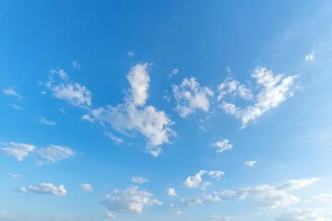 Clear blue sky background,clouds with background. Stock Photos