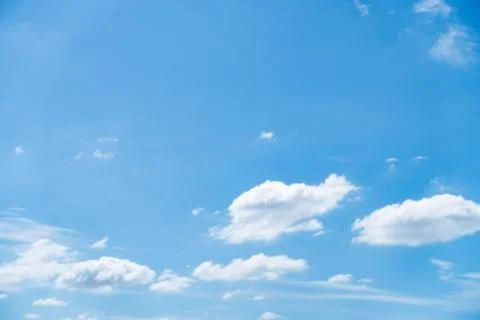 Clear blue sky background,clouds with background. Stock Photos