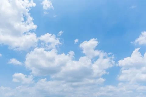 Clear blue sky background,clouds with background. Stock Photos