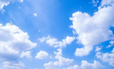 Clear blue sky background,clouds with background. Stock Photos