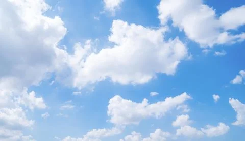 Clear blue sky background,clouds with background. Stock Photos