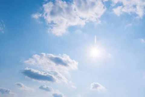 Clear blue sky background,clouds with background. Stock-Fotos