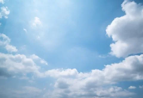 Clear blue sky background,clouds with background. Stock Photos