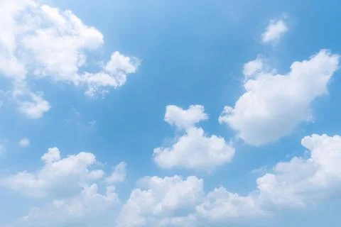 Clear blue sky background,clouds with background. Stock Photos