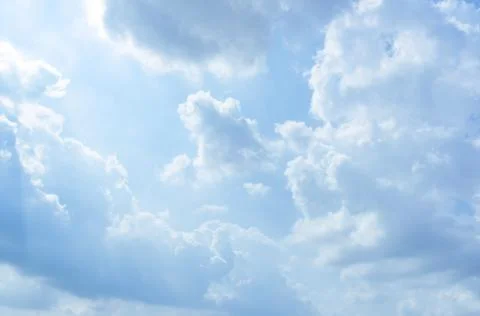 Clear blue sky background,clouds with background. Stock Photos