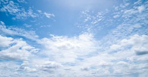 Clear blue sky background,clouds with background. Stockfoto's