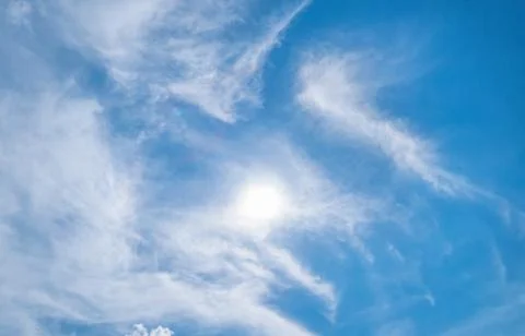 Clear blue sky background,clouds with background. Stock-Fotos