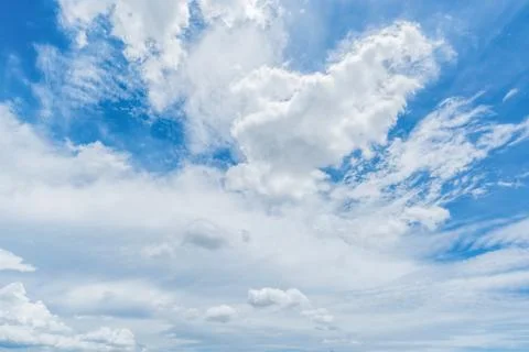 Clear blue sky background,clouds with background. 스톡 사진