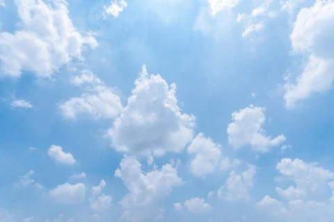 Clear blue sky background,clouds with background. Foto stock
