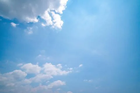 Clear blue sky background,clouds with background. Stockfoto's