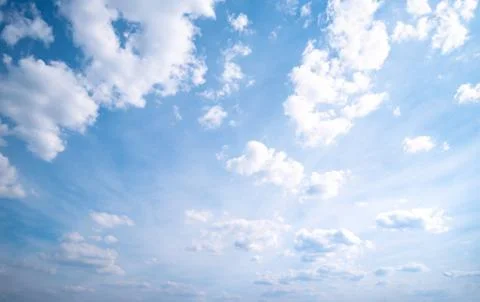 Clear blue sky background,clouds with background. Stock Photos