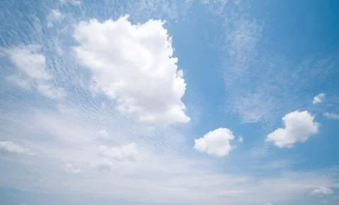 Clear blue sky background,clouds with background. Stock-Fotos