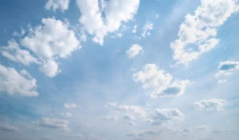 Clear blue sky background,clouds with background. Stock Photos